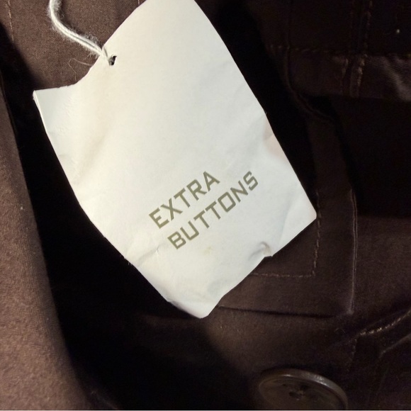 LONDONJEAN Chocolate Brown Trench Coat - Picture 3 of 5